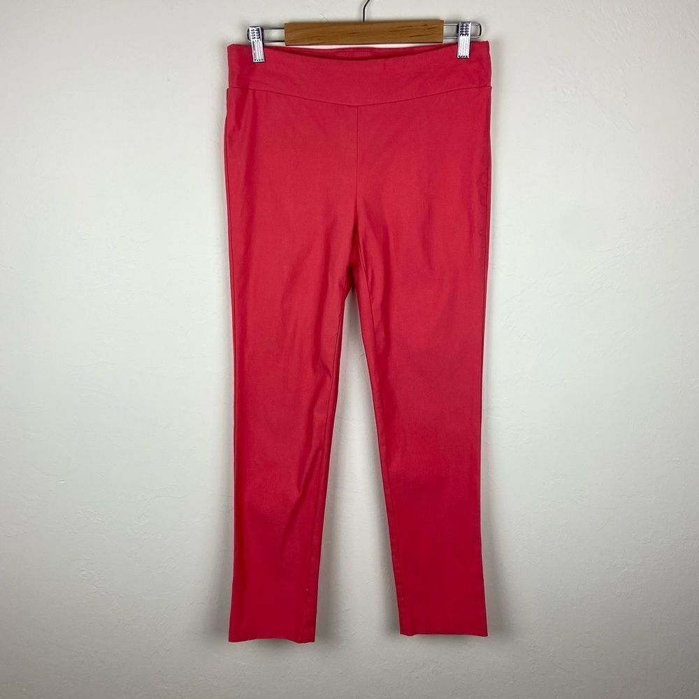 J.âMcLaughlin Stretch Straight Leg Pull-On Pant -âRed